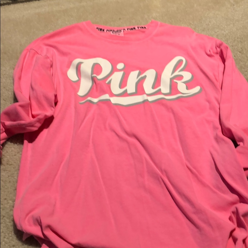 Long sleeve pink shirt